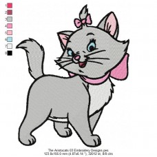 The Aristocats 03 Embroidery Designs